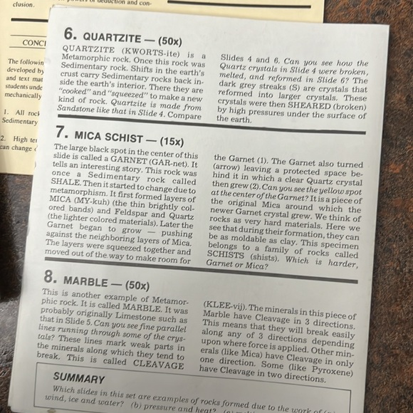 Science microscope slide set 115 How Rocks are Formed - Picture 5 of 11